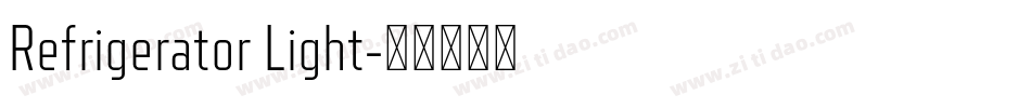 Refrigerator Light字体转换